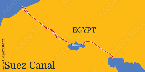 Background map of the Suez Canal route in Egypt
