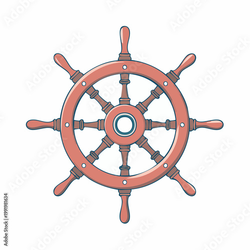 Vintage Ship's Steering Wheel
