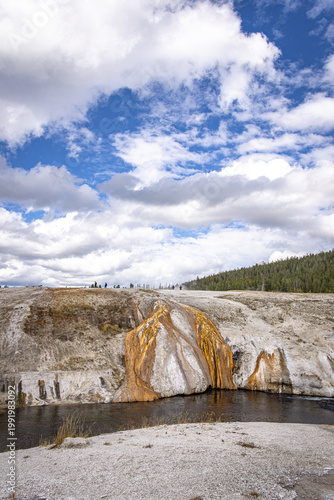 Old Faithful Upper Geyser Basin, Yellowstone National Park, Wyoming, USA