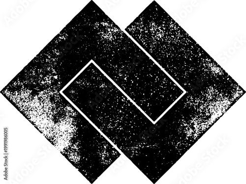 Large vector geometric stamp texture with a transparent background