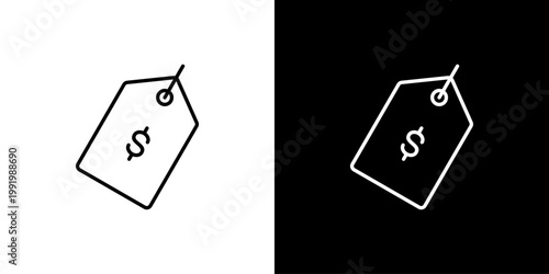Tag Icon Sheet Black And White