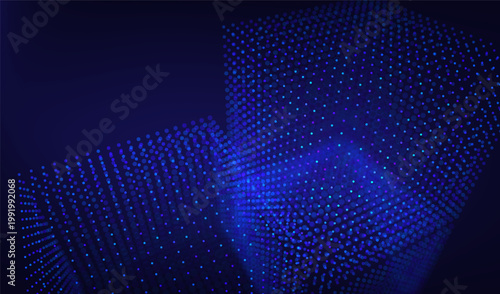 Analysis data ai for abstract background digital and science tech cube. 3d blue network for technology dot vector and big connect cyber. Analysis business particle for abstract future pattern.