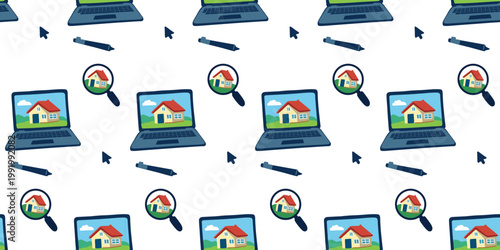 Seamless pattern computer tools search engine software interface design