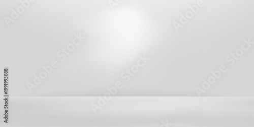 Gray studio background or backdrop 3D room lightbox