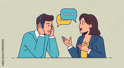 Man discusses Mental Health Awareness Month with concerned colleague at office