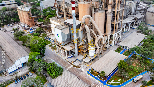 Bild auf Leinwand Cement plants that use limestone mined and processed from quarries located within the Cafuringa Environmental Protection Area
