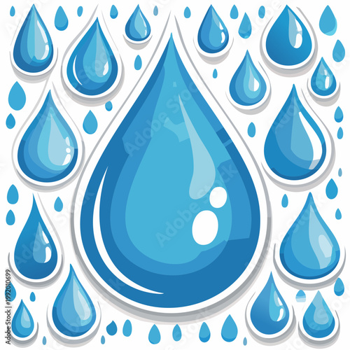 Water Drops Background