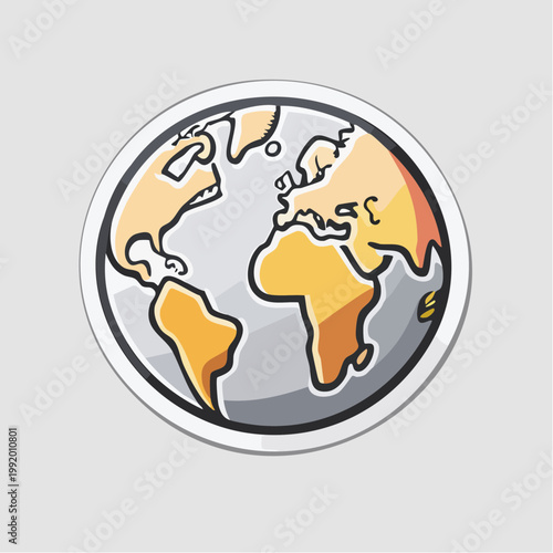 Cartoon Globe Icon