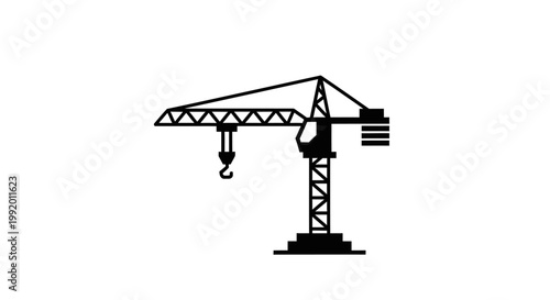 Crane Construction Equipment Industrial Machine.