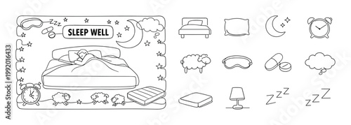 A Cozy Bedroom Scene Illustrating the Peaceful and Restorative Elements of Sleep for a Better Night's Rest and Overall Well-Being