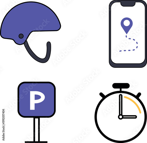 Delivery Icon Set – Logistics, Shipping and Courier Service Symbols Collection