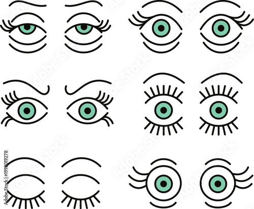 Modern optical vision logo for digital media and software vector