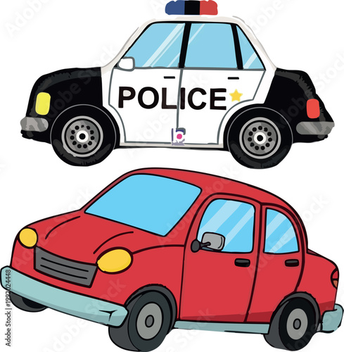 transport cars police car