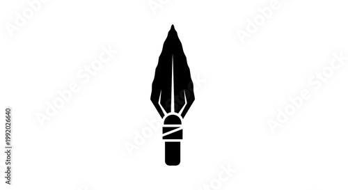 Black calligraphy pen nib instrument.