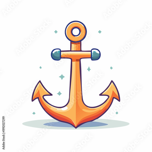 Cartoon Anchor Illustration