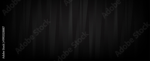 Dark Black Abstract Background with Subtle Vertical Lines and Soft Shadow, Elegant Minimal Design