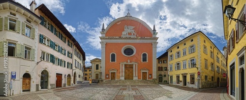 Piazza San Marco with San Marco Church, Rovereto, Trentino-Alto Adige, Italy