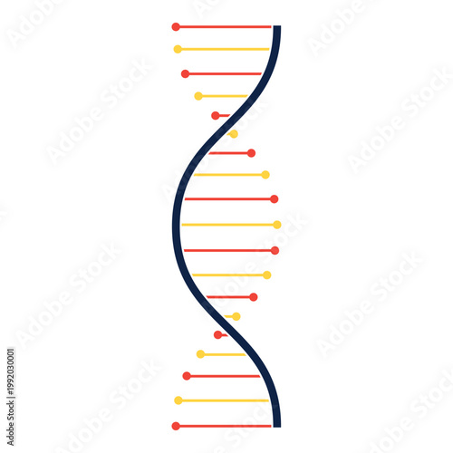 DNA icon isolated on white background