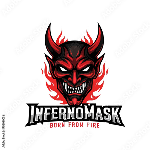 Devil Mask Born From Fire.