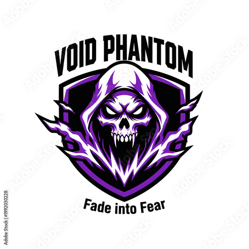 Purple Skull Logo Design Concept.