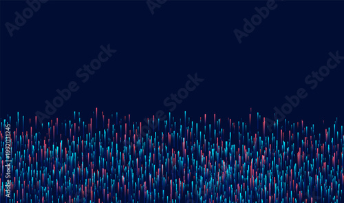 Abstract technology data visualization background. Big data analysis, computer processing visualisation