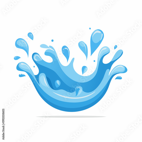 Blue Water Splash