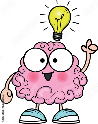 artificial intelligence vector lamp