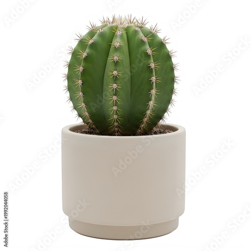 A single head of broccoli with vibrant green florets and a thick stem