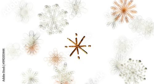 Abstract snowflake pattern....