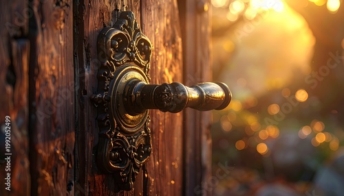 Ornate door handle