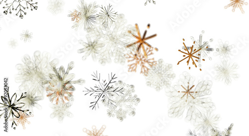 Abstract snowflake pattern ...