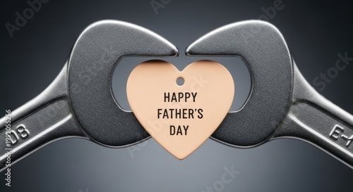 Happy father's day tools heart a tribute to dad's strength love