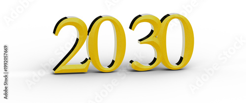 3D render of the year 2030 ...