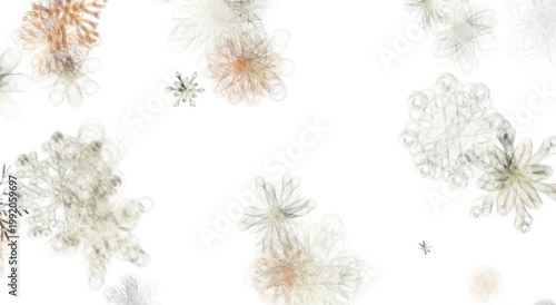 Abstract watercolor snowfla...