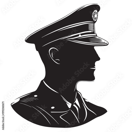 vector illustration of a man with hat