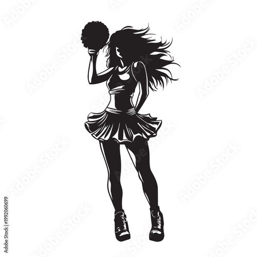 silhouette of a woman dancing