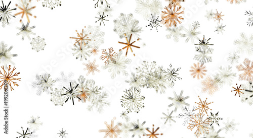 Abstract and elegant snowfl...