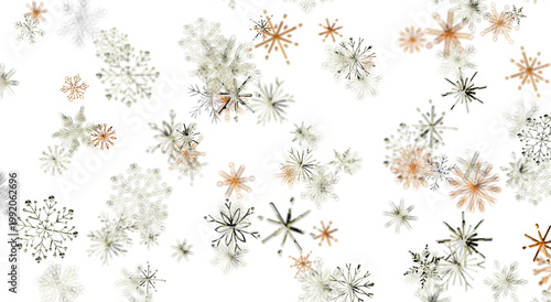 Artistic winter snowflake d...