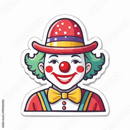 Happy Clown Sticker