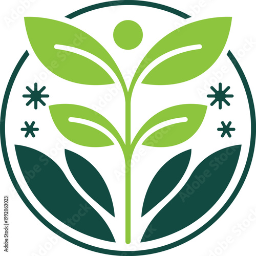 Leaf Human Nature Wellness Organic Eco Friendly Logo Design