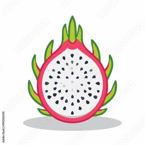 Dragon Fruit Slice Icon