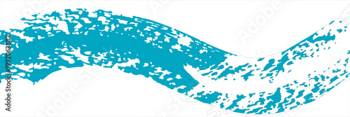 Hand drawn abstract organic shape brush . Decorative doodle pattern.