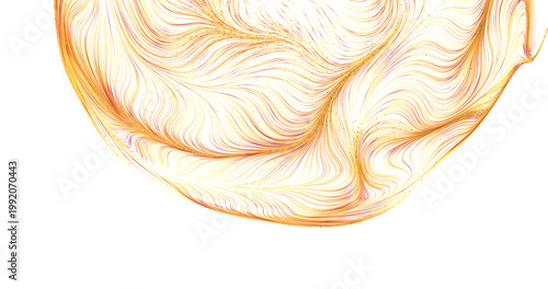 Abstract golden lines on wh...