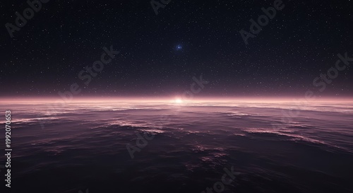 Abstract background representing infinite time and space. A featureless expanse symbolizing the blankness of eternity, eternal, emptiness, void