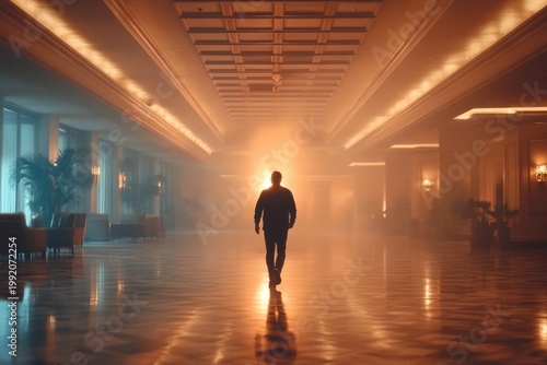 Urgent Building Evacuation with Fire Alarm Going Off Indoors