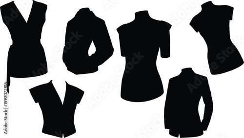 Modern city skyline silhouette, black vector illustration of an urban landscape and tall skyscrapers isolated on white.