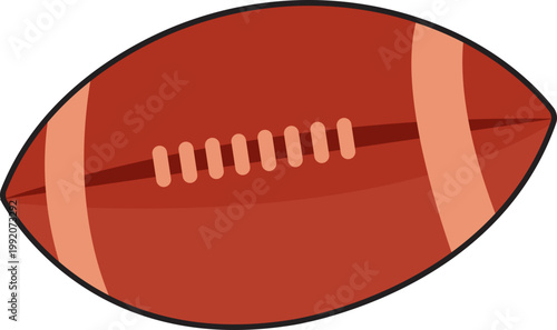 American Football Ball Illustration
