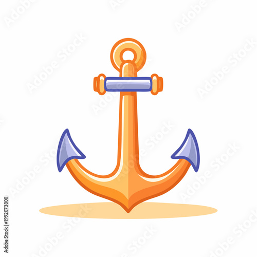 Cartoon Anchor Illustration