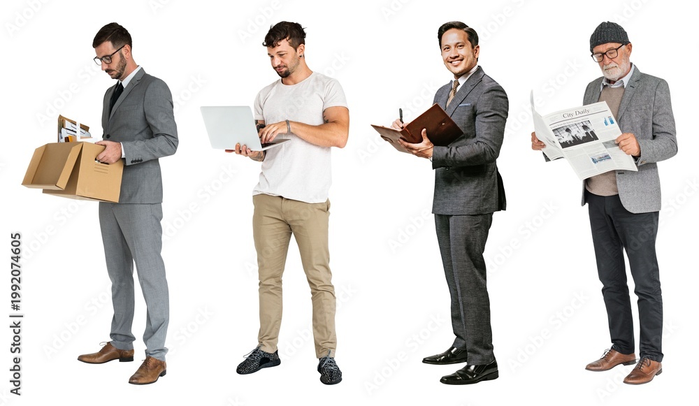 Obraz premium Diverse professionals in various roles element set