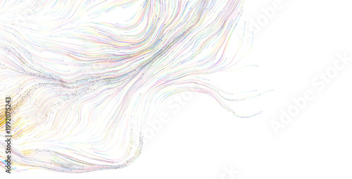 Dynamic colorful lines form...